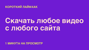 Как скачать любое видео с Интернета? 3 способа